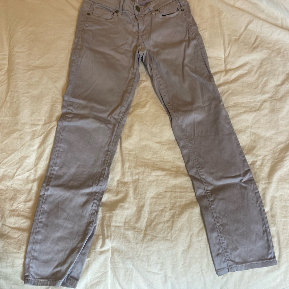 PAIGE Women's Soft Lavender Skinny Jeans
